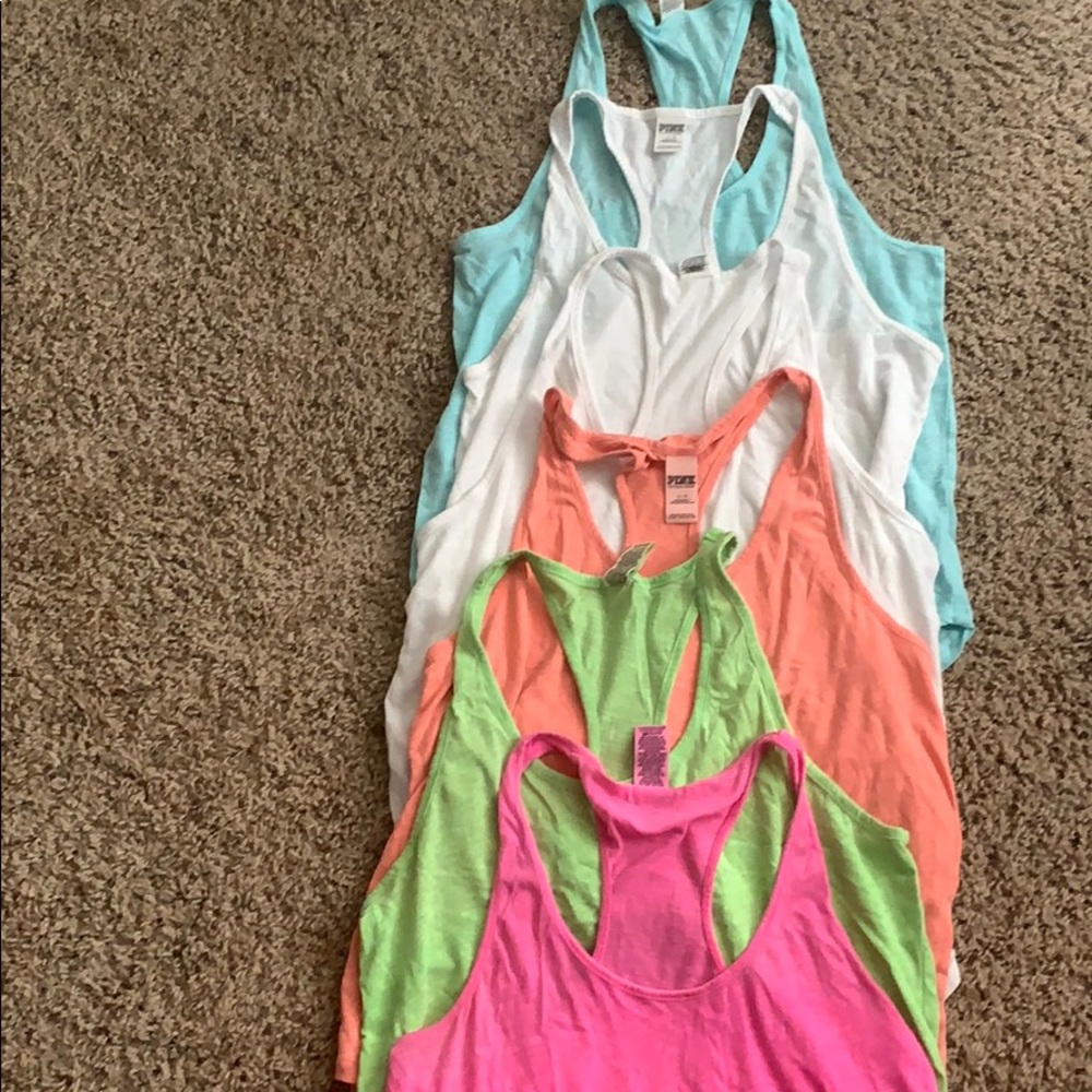 6 tanks L Pink Victoria’s Secret